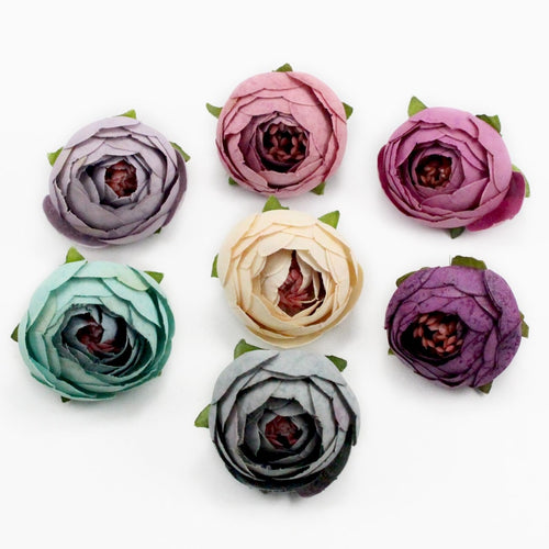Lucia crafts 5pcs/lot diameter 3.5cm Artificial Flower Camellia Hand Made Home Decorative Wedding Simulation Flower 027017059