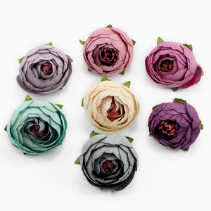 Lucia crafts 5pcs/lot diameter 3.5cm Artificial Flower Camellia Hand Made Home Decorative Wedding Simulation Flower 027017059