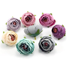 Load image into Gallery viewer, Lucia crafts 5pcs/lot diameter 3.5cm Artificial Flower Camellia Hand Made Home Decorative Wedding Simulation Flower 027017059