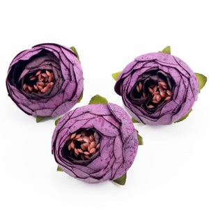 Lucia crafts 5pcs/lot diameter 3.5cm Artificial Flower Camellia Hand Made Home Decorative Wedding Simulation Flower 027017059