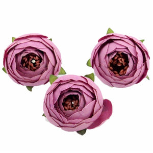 Lucia crafts 5pcs/lot diameter 3.5cm Artificial Flower Camellia Hand Made Home Decorative Wedding Simulation Flower 027017059