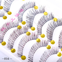 Load image into Gallery viewer, 10 Pairs Fake Eyelashes 3D Mink Lashes False Thick Full Strip Long Black Natural Cruelty Free Handmade Makeup Beauty Tools CH504