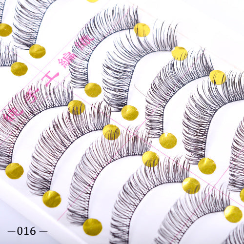 10 Pairs Fake Eyelashes 3D Mink Lashes False Thick Full Strip Long Black Natural Cruelty Free Handmade Makeup Beauty Tools CH504