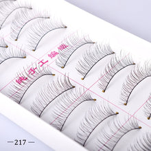 Load image into Gallery viewer, 10 Pairs Fake Eyelashes 3D Mink Lashes False Thick Full Strip Long Black Natural Cruelty Free Handmade Makeup Beauty Tools CH504