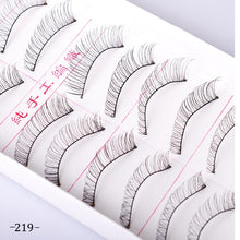 Load image into Gallery viewer, 10 Pairs Fake Eyelashes 3D Mink Lashes False Thick Full Strip Long Black Natural Cruelty Free Handmade Makeup Beauty Tools CH504