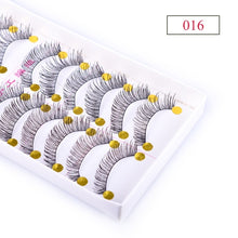Load image into Gallery viewer, 10 Pair Pro Natural Long Sparse False Mink Eyelashes Fake Eyelash Eye Lashes Thick  Handmade  Makeup Extension Tools TR504