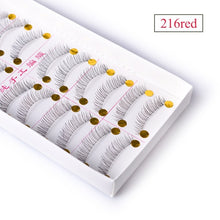 Load image into Gallery viewer, 10 Pair Pro Natural Long Sparse False Mink Eyelashes Fake Eyelash Eye Lashes Thick  Handmade  Makeup Extension Tools TR504