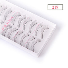 Load image into Gallery viewer, 10 Pair Pro Natural Long Sparse False Mink Eyelashes Fake Eyelash Eye Lashes Thick  Handmade  Makeup Extension Tools TR504