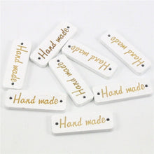 Load image into Gallery viewer, Lucia crafts Painting With &quot;Hand made&quot; 2 Holes Connectors Sewing Wood Buttons Scrapbooking DIY Sewing Accessories 004010064