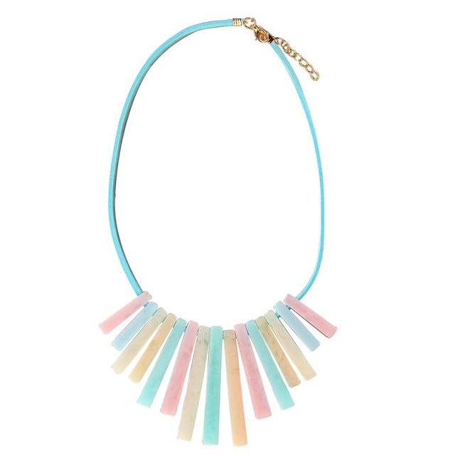 Boho Ethnic Jewelry Women Long Hand Made Geometric Pendant Sweater Chain All-match Decorative Maxi Necklace Statement Necklaces