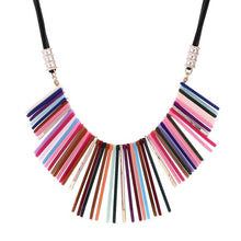 Load image into Gallery viewer, Boho Ethnic Jewelry Women Long Hand Made Geometric Pendant Sweater Chain All-match Decorative Maxi Necklace Statement Necklaces