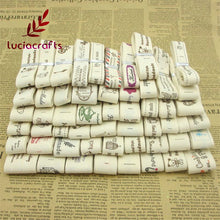 Load image into Gallery viewer, Lucia crafts Multi Size &quot;Hand made&quot; Design Printed Cotton Ribbons Fabric DIY Trim Sewing Labels Handcraft Accessories 040056110