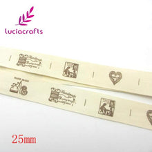 Load image into Gallery viewer, Lucia crafts Multi Size &quot;Hand made&quot; Design Printed Cotton Ribbons Fabric DIY Trim Sewing Labels Handcraft Accessories 040056110