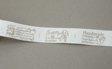 Load image into Gallery viewer, Lucia crafts Multi Size &quot;Hand made&quot; Design Printed Cotton Ribbons Fabric DIY Trim Sewing Labels Handcraft Accessories 040056110