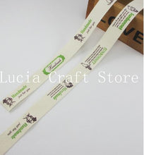 Load image into Gallery viewer, Lucia crafts Multi Size &quot;Hand made&quot; Design Printed Cotton Ribbons Fabric DIY Trim Sewing Labels Handcraft Accessories 040056110