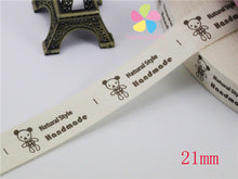 Load image into Gallery viewer, Lucia crafts Multi Size &quot;Hand made&quot; Design Printed Cotton Ribbons Fabric DIY Trim Sewing Labels Handcraft Accessories 040056110