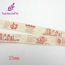 Load image into Gallery viewer, Lucia crafts Multi Size &quot;Hand made&quot; Design Printed Cotton Ribbons Fabric DIY Trim Sewing Labels Handcraft Accessories 040056110