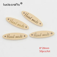 Load image into Gallery viewer, Lucia crafts Painting With &quot;Hand made&quot; 2 Holes Connectors Sewing Wood Buttons Scrapbooking DIY Sewing Accessories 004010064